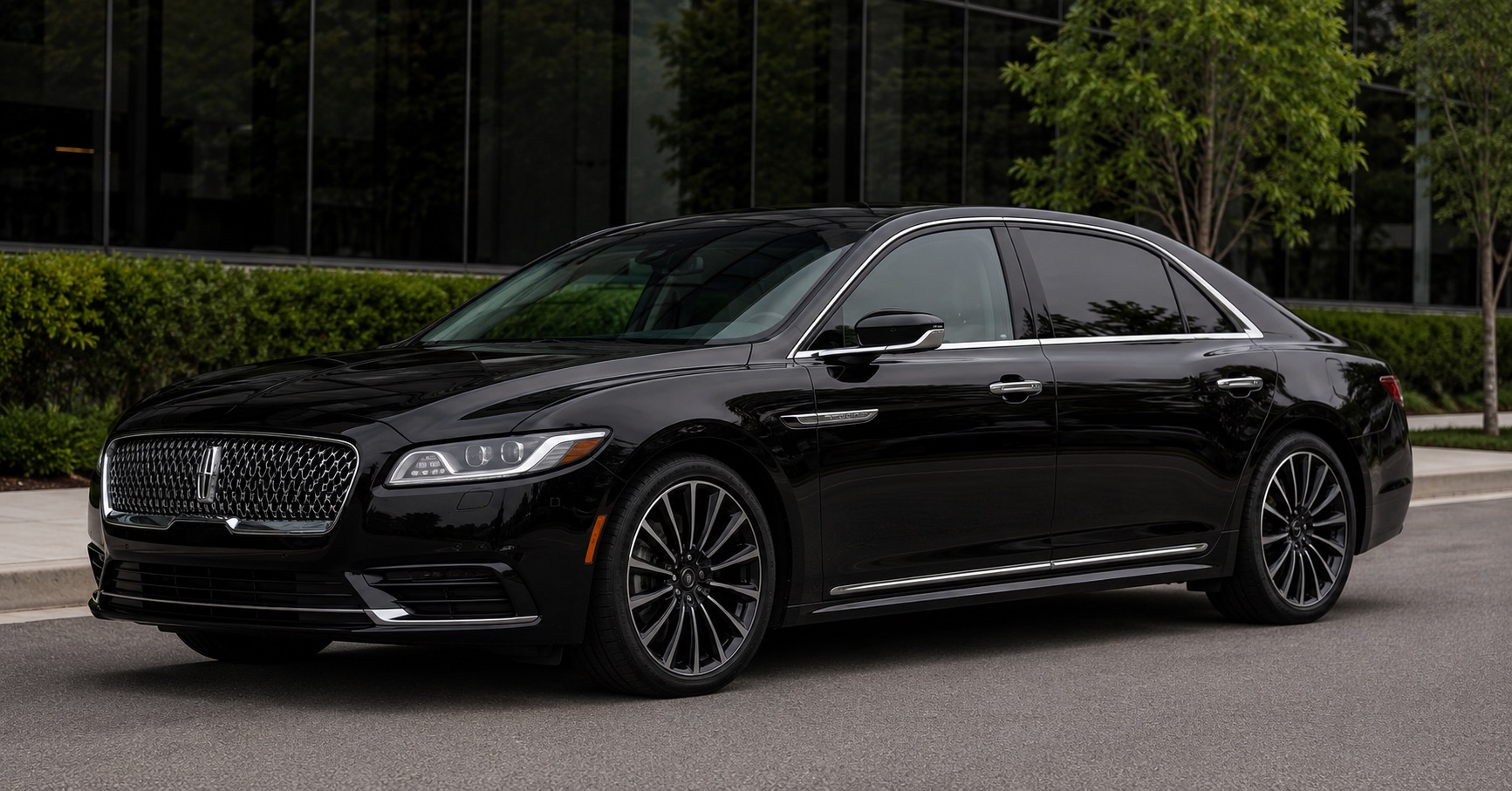 Black Lincoln Continental executive sedan
